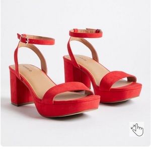 Torrid Platform Block Heel Sandal in 10 WW